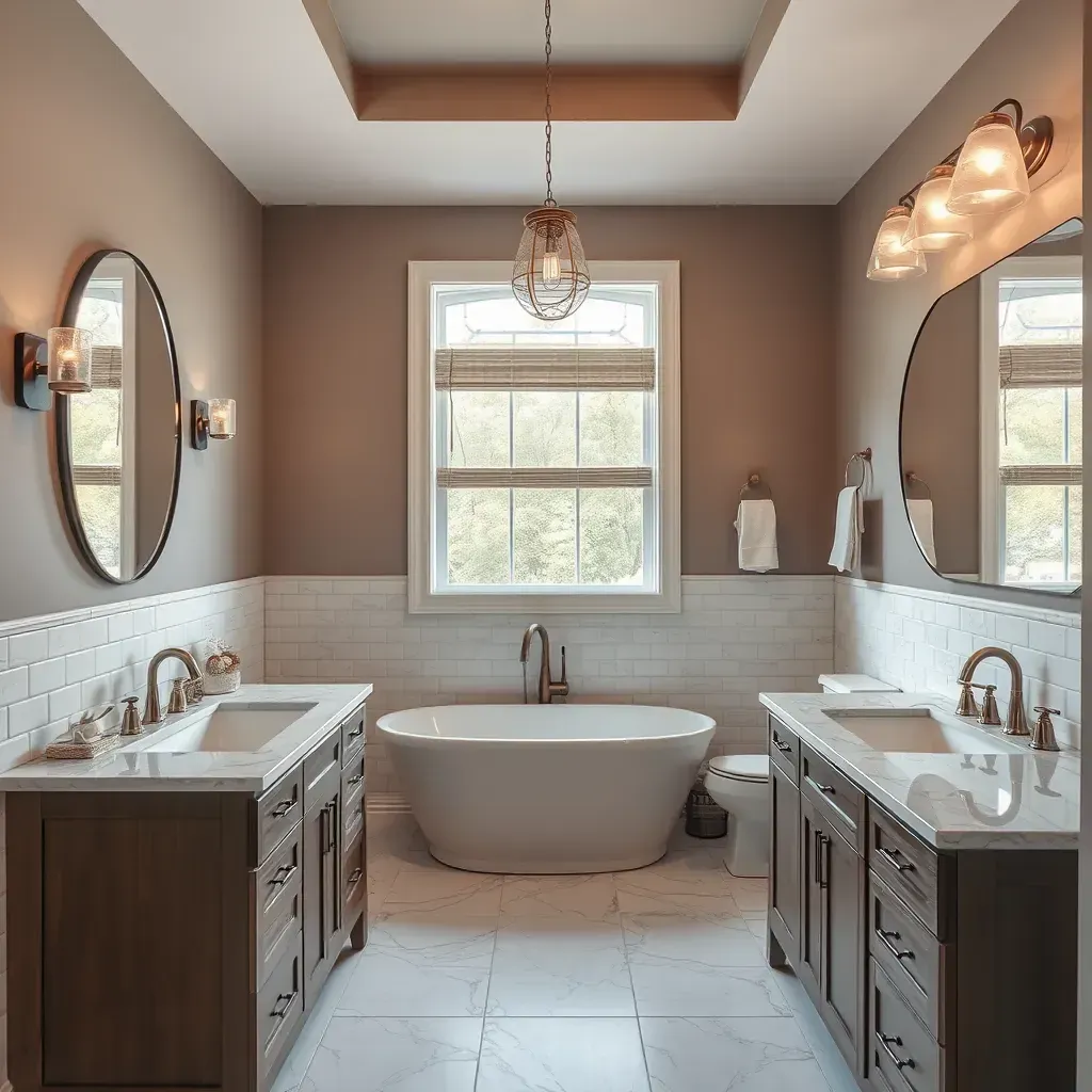 Detailed bathroom remodeling scene in The Colony, TX, showcasing modern fixtures and stylish design elements.