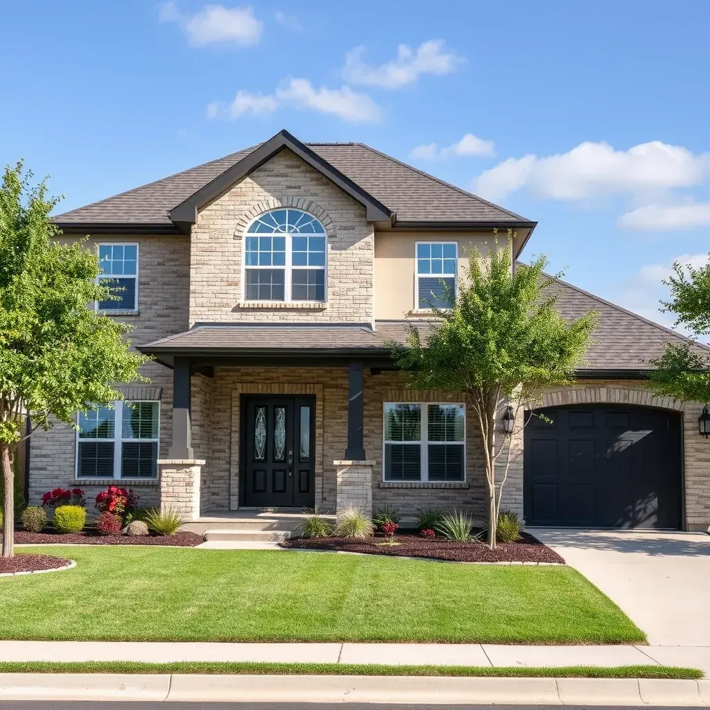 Home remodeling in North Richland Hills, TX, with new siding, porch, construction materials, and heavy machinery in progress.