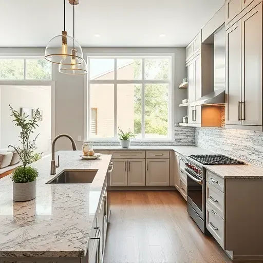 Renovated Roanoke, TX home interior featuring a modern living room with cozy furnishings and an updated open-concept kitchen.