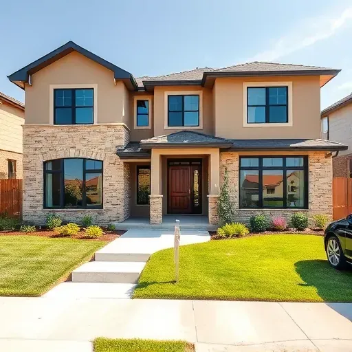 Home remodeling project in Arlington, TX featuring modern designs and stylish finishes in an empty space.