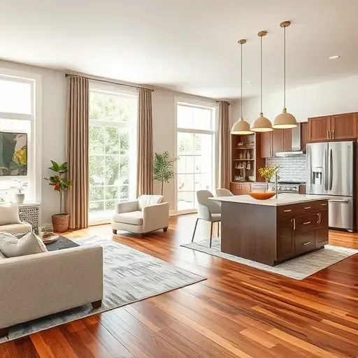 Home remodeling project in Arlington TX showcasing modern design and stylish finishes in a spacious interior.