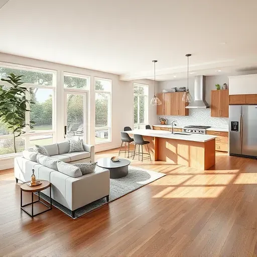 Beautiful renovated Fort Worth kitchen with modern cabinetry, granite countertops, stylish island, and natural light.