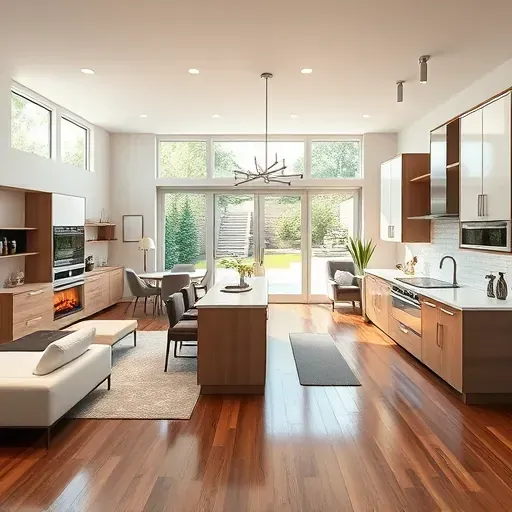 Renovated modern home in Denton, TX with hardwood floors, sleek cabinetry, natural light, and stylish, minimalist decor.