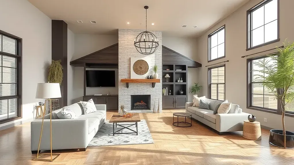 Social image illustrating home remodeling in Haltom City, TX, showcasing modern interior upgrades and construction progress.
