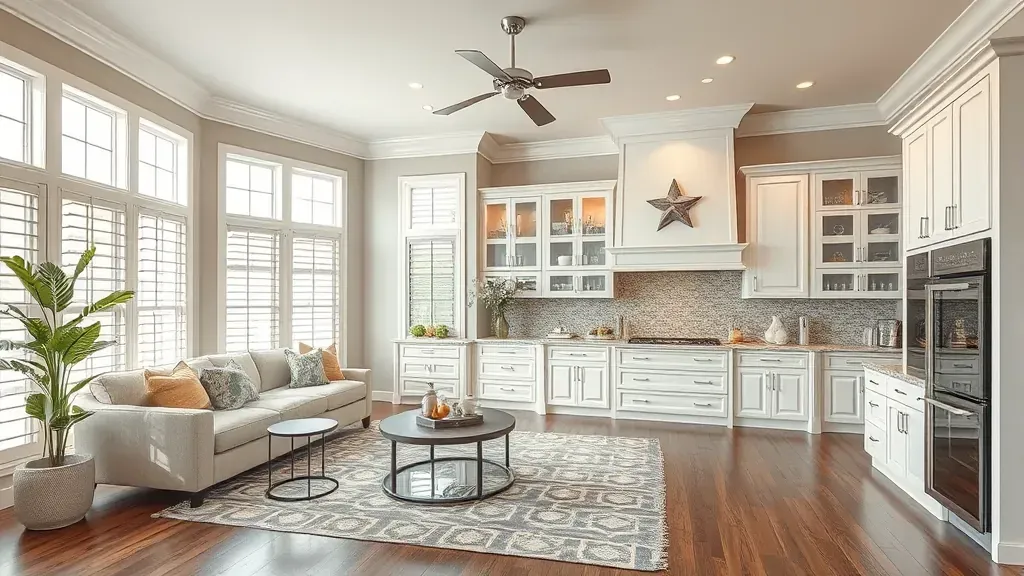 Home Remodeling in North Richland Hills, TX showcasing modern kitchen and living space designs.