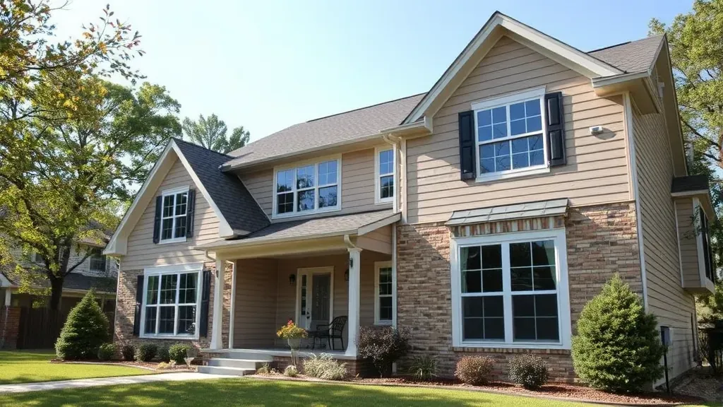 Siding installation project showcasing vibrant colors in Arlington, TX residential area