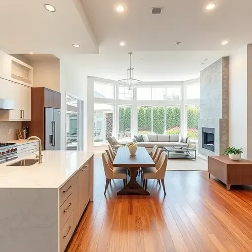 Beautifully remodeled living space in Hurst, TX with open layout, elegant finishes, and cozy atmosphere.