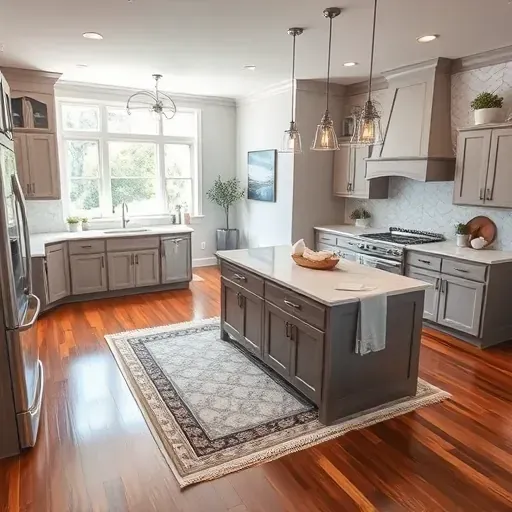 Stunning Arlington TX home remodel features a modern kitchen, elegant cabinetry, and a cozy living area with natural light.