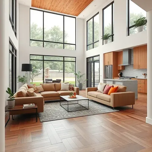 Stunning open-concept living space in Lewisville TX, featuring modern design, natural light, and inviting decor.