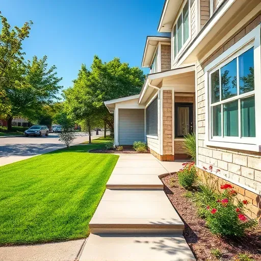 Renovated North Richland Hills, TX home with modern facade, lush yard, colorful flowers, and a tree-lined neighborhood.