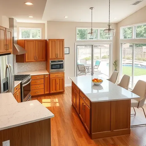 Modern renovated home in Grapevine, TX featuring a stylish kitchen, open living space, hardwood floors, and landscaped backyard.