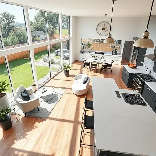 Beautiful renovated Little Elm home with modern design, lush yard, stylish porch, and contemporary outdoor living features.