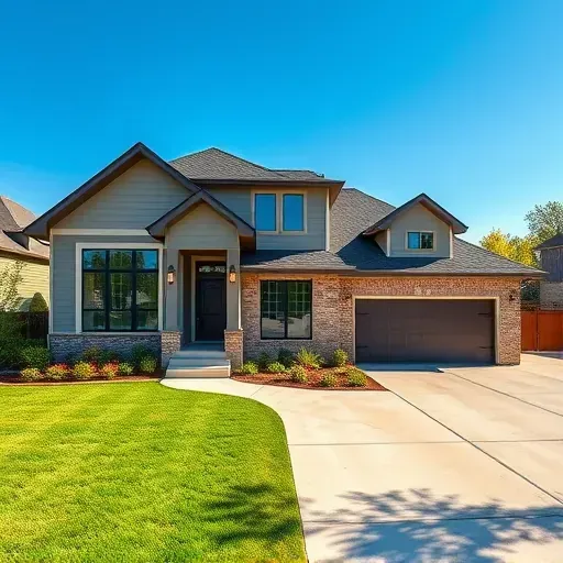 Freshly renovated Southlake, TX modern kitchen with granite counters, stainless steel appliances, custom cabinets, and lush backyard view.