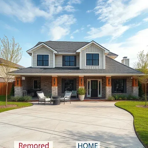 Beautiful completed home remodeling in Arlington, TX, showcasing modern design and refreshed exterior details.