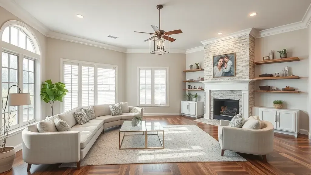 Home Remodeling in Euless TX showcasing modern kitchen and living area designs.