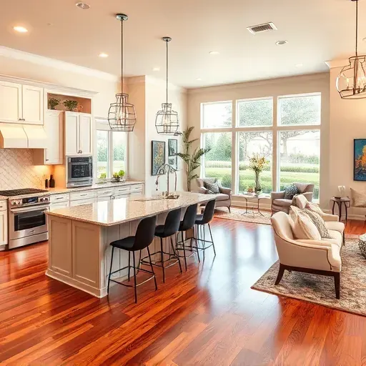 Stunning remodeled kitchen in Hurst TX with modern appliances, elegant cabinetry, and inviting dining area.