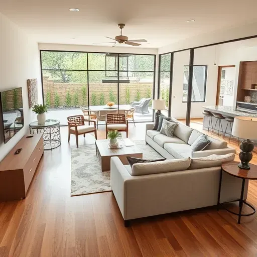 Recently remodeled Watauga, TX home featuring a modern kitchen with quartz countertops, custom wood cabinets, and stainless steel appliances.