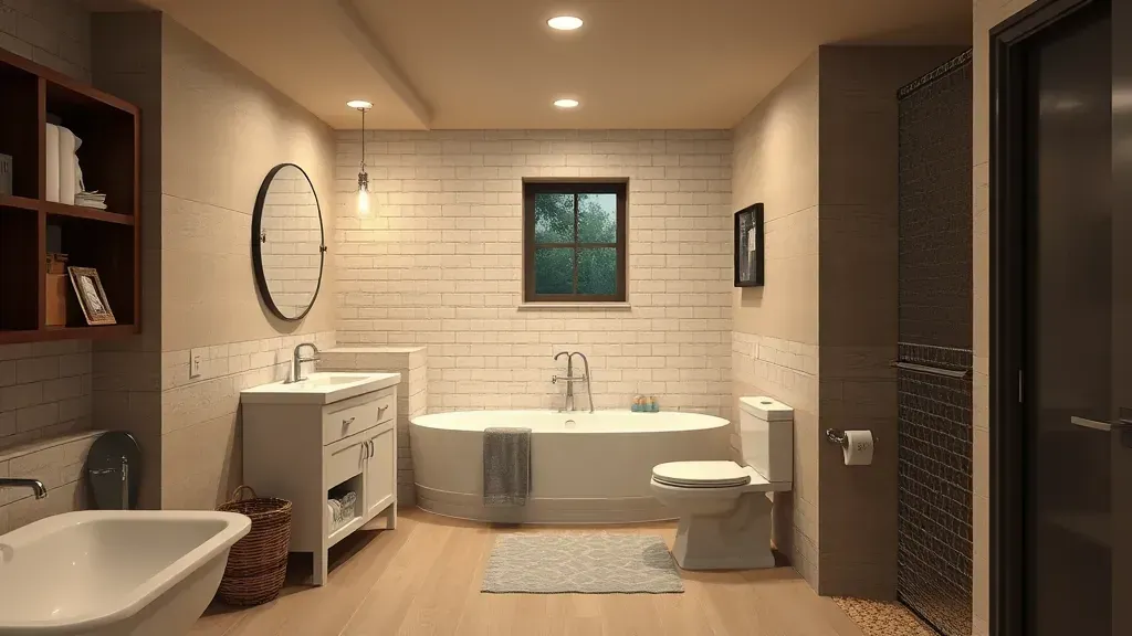 Basement Bathroom Additions projects in Arlington TX showcasing modern designs and renovations