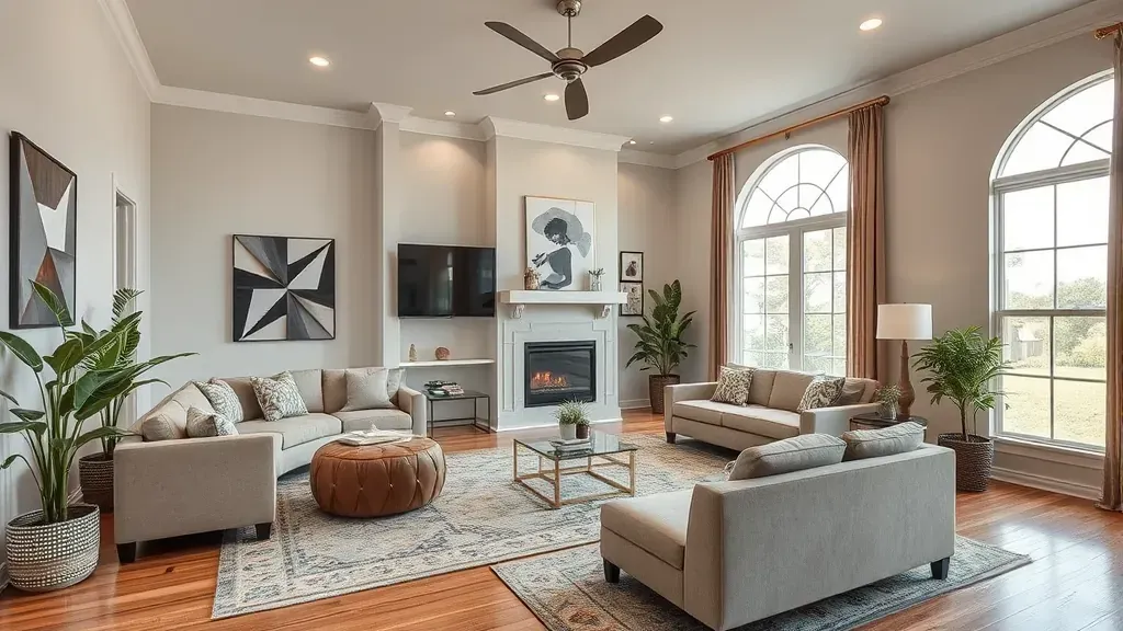 Home Remodeling in Arlington, TX with modern design elements and open space.