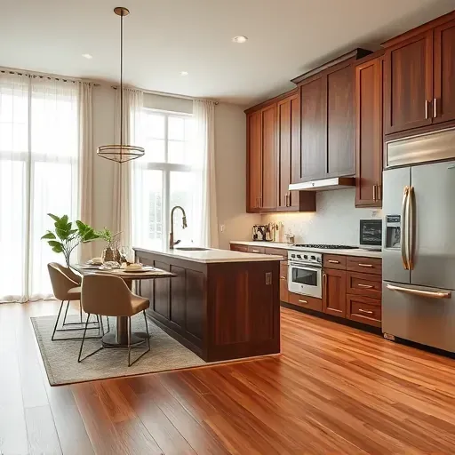 A luxurious remodeled kitchen in Cedar Hill TX features high-end appliances, quartz countertops, and polished decor.