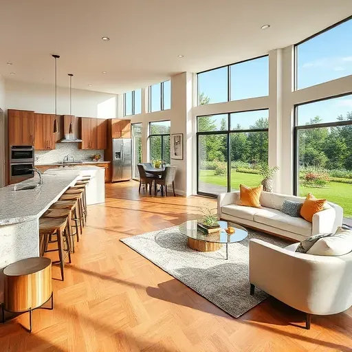 Beautiful renovated Cedar Hill home interior with modern decor, hardwood floors, large windows, and an open-concept kitchen.