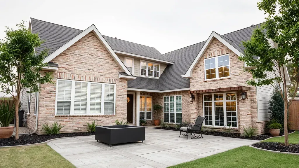 Beautifully renovated Watauga, TX home interior with modern design, hardwood floors, neutral sofa, open kitchen, and elegant decor.