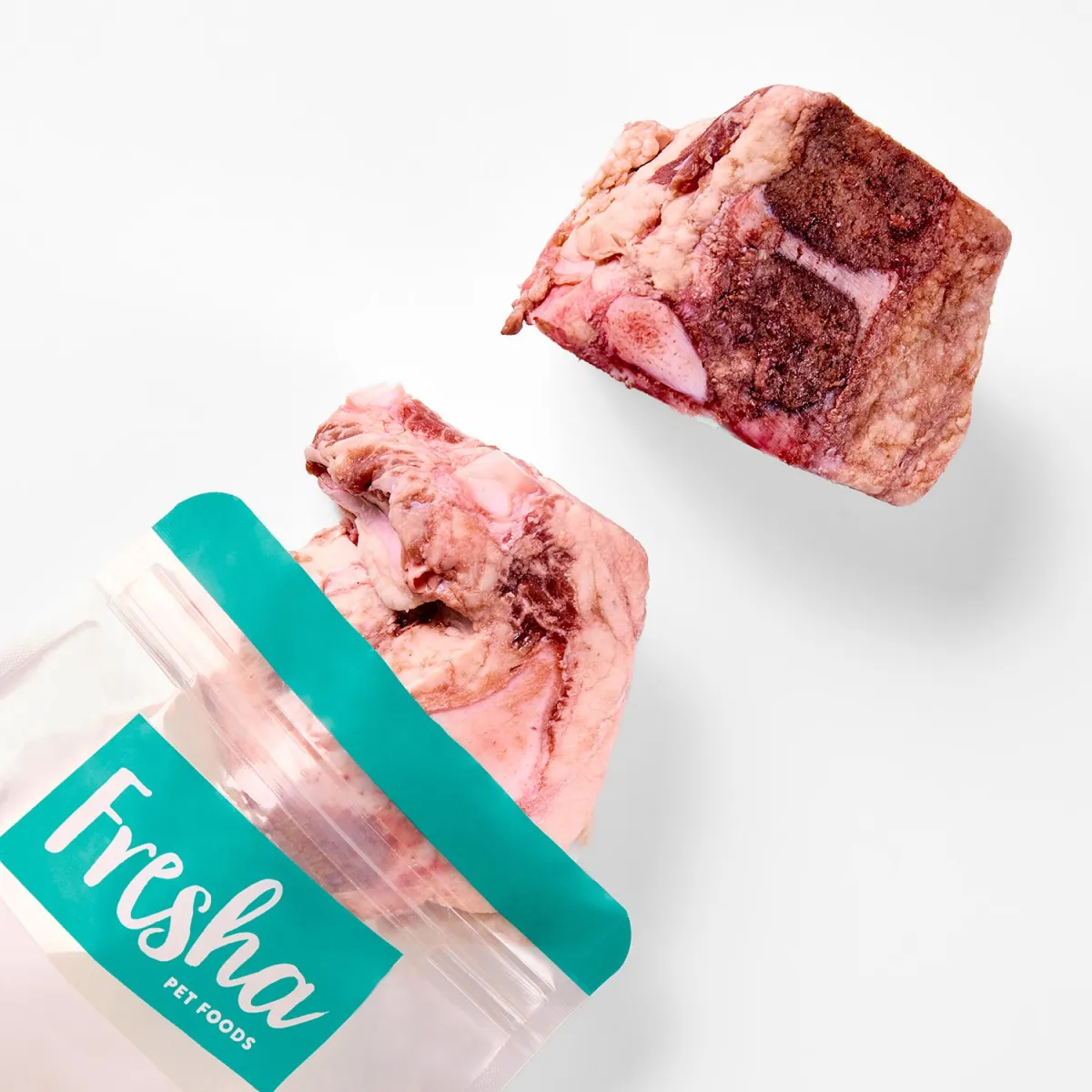 Dog raw beef brisket bones