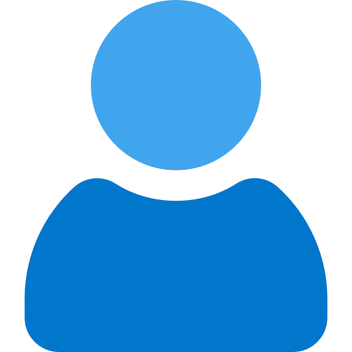 Blue Person Icon Sign Up Icon Logo