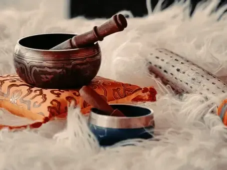 Tibetan singing bowls for healing meditation