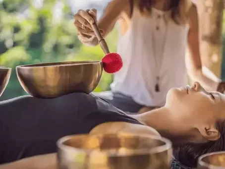 a sound therapy session