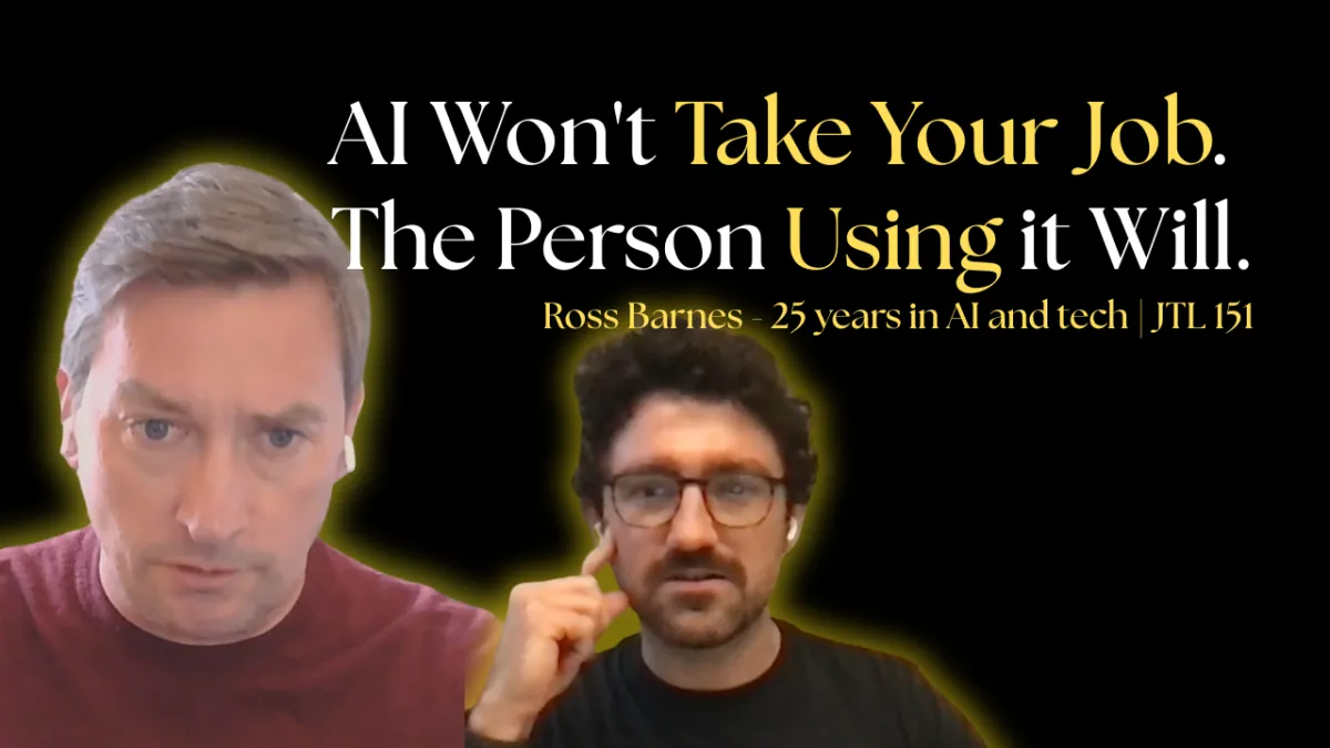 AI won't take your job, the person using AI will take your job.