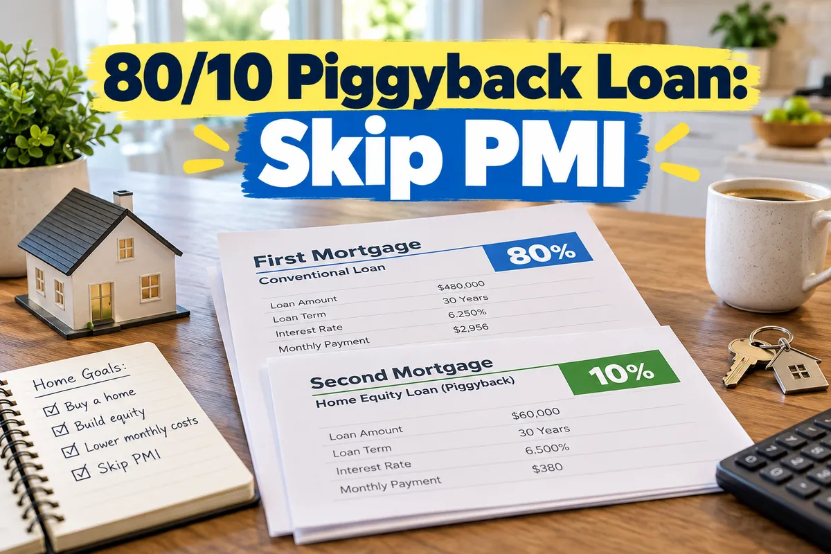 80/10 piggy Back loan