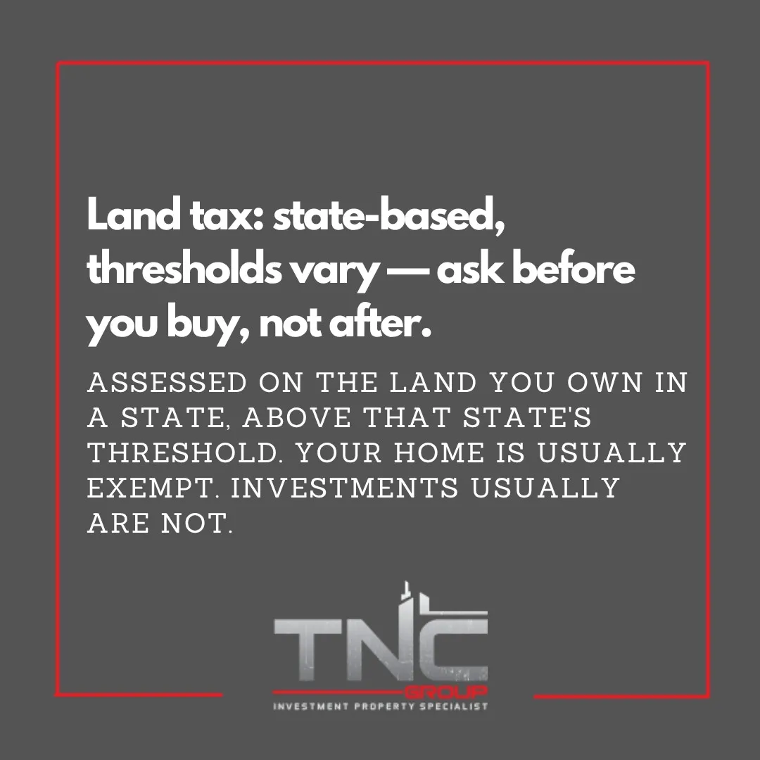 TNC Group — Land tax basics for property investors: state-based, thresholds vary