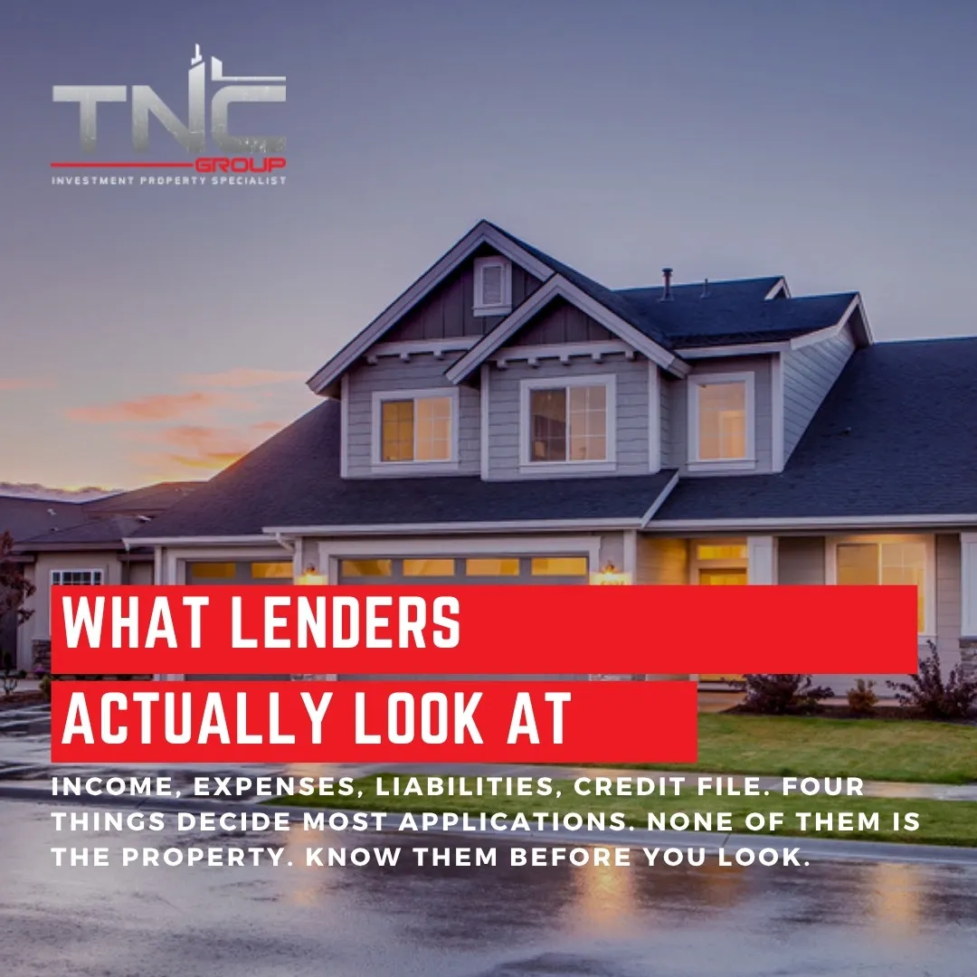 TNC Group — What lenders look at: income, expenses, liabilities and your credit file