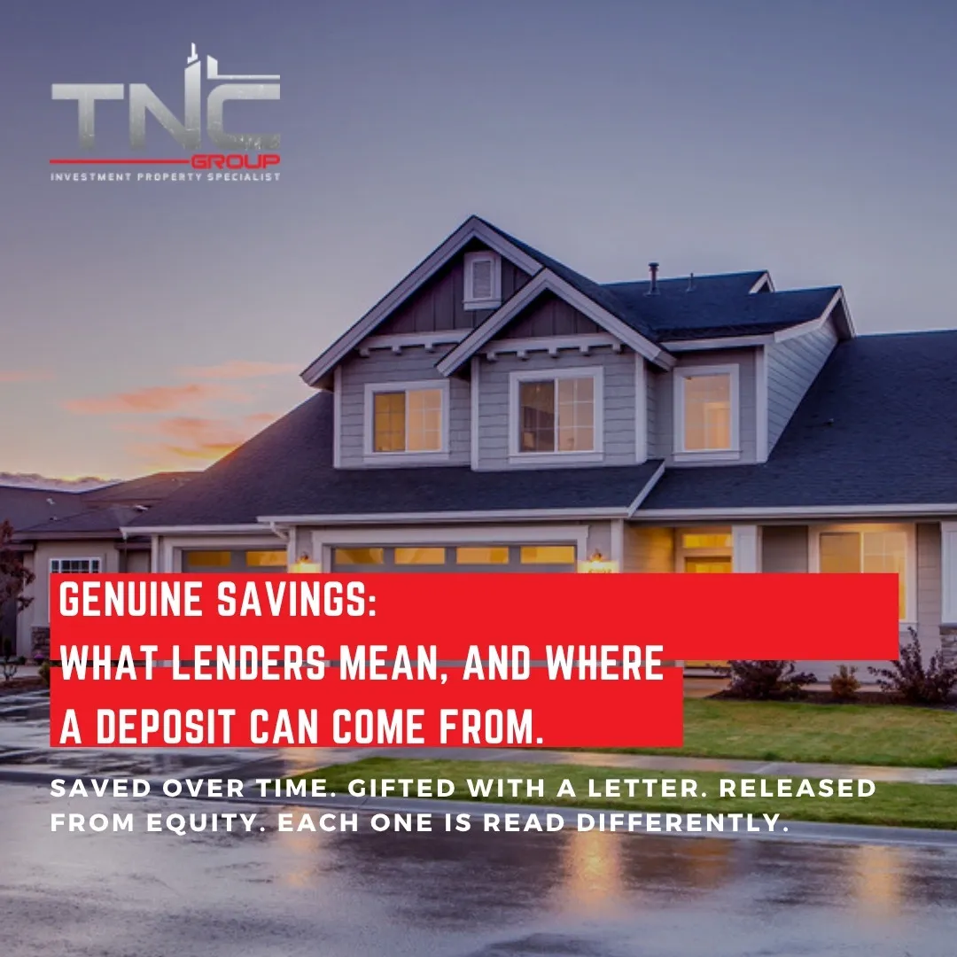 TNC Group — Genuine savings and deposit sources: what lenders look for