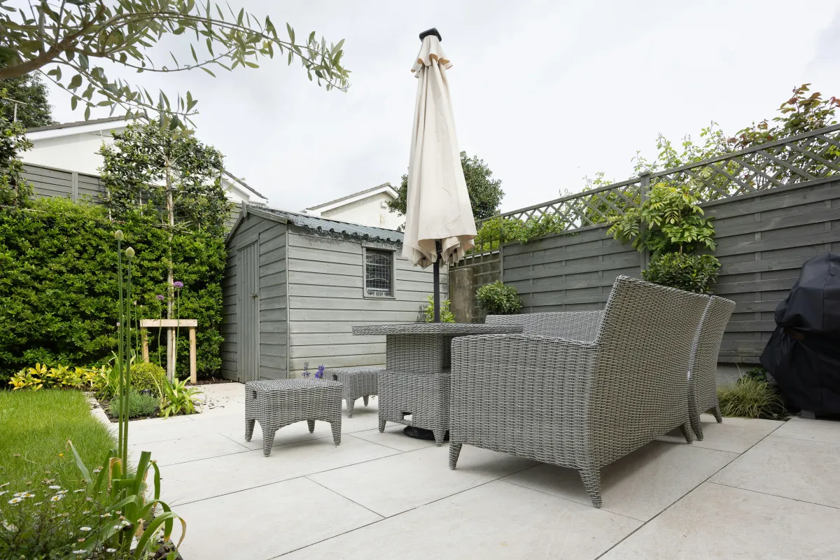 Patio installation in Gosport - new paved patio laid by Four Seasons Fencing & Landscaping