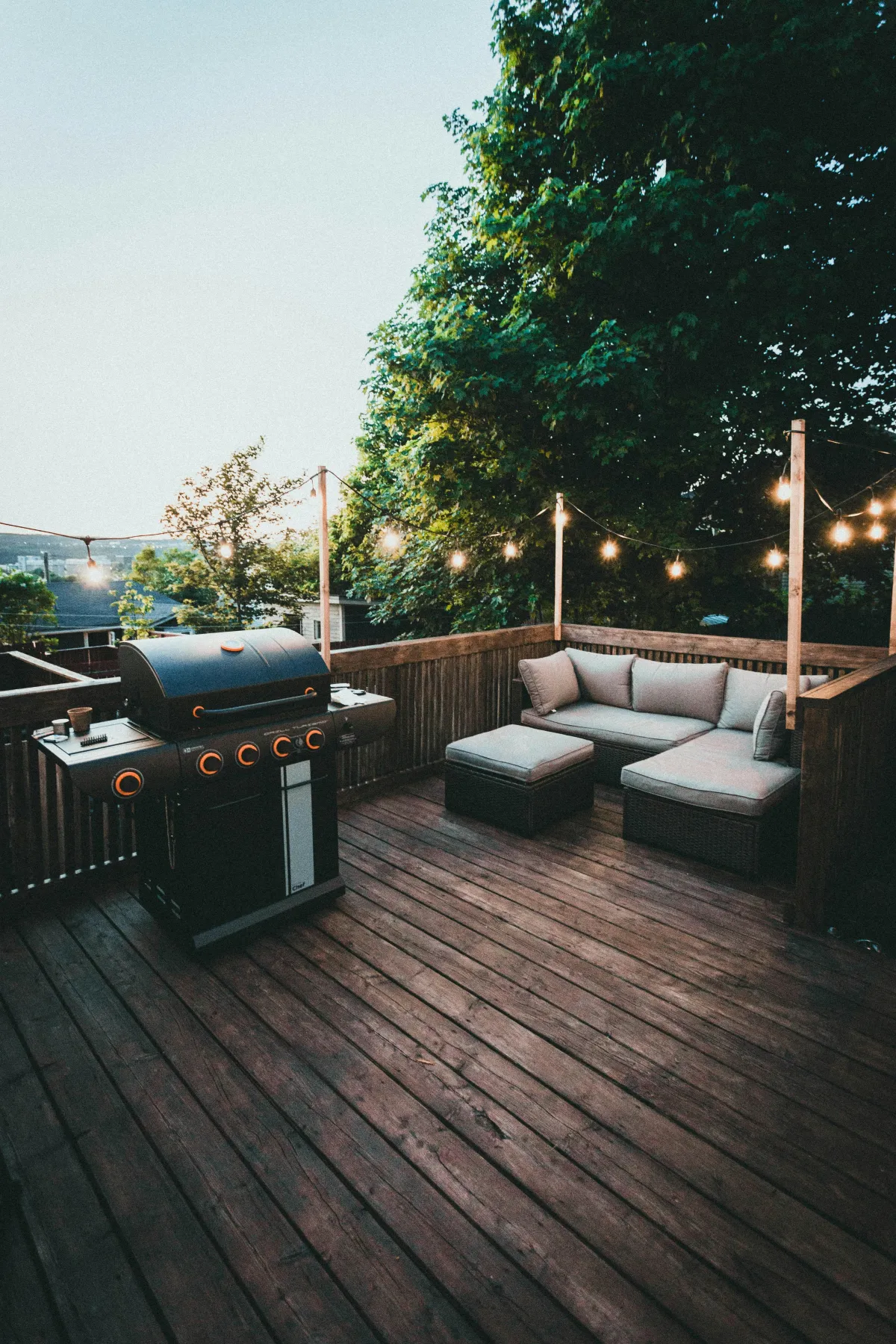 Garden decking installation in Gosport - new timber deck built by Four Seasons Fencing