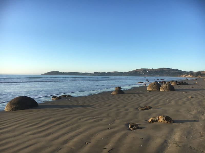 Moeraki boulders near Hampden Heaven 