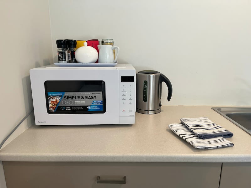 Kitchenette at Hampden Heaven 