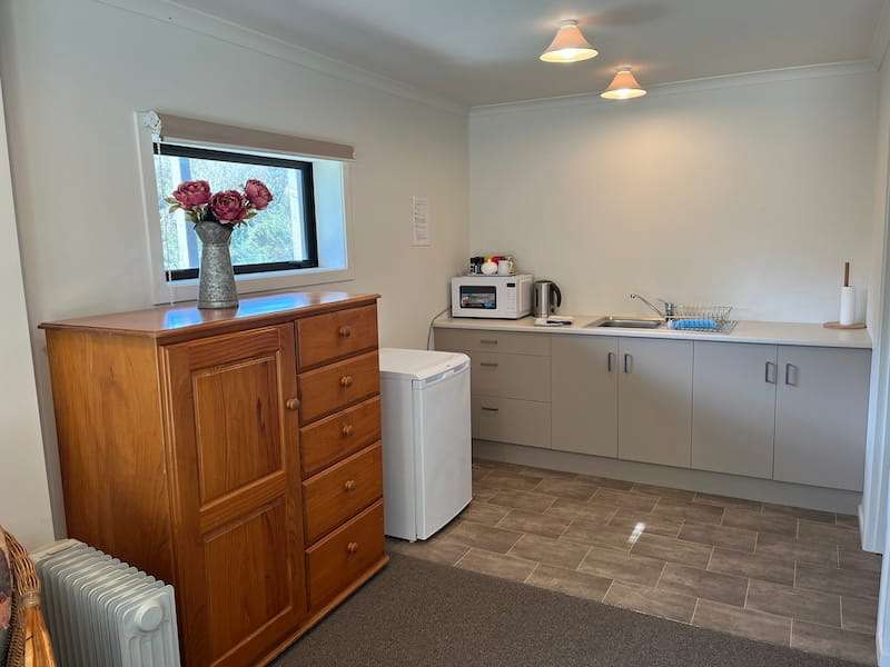 Kitchenette at Hampden Heaven 