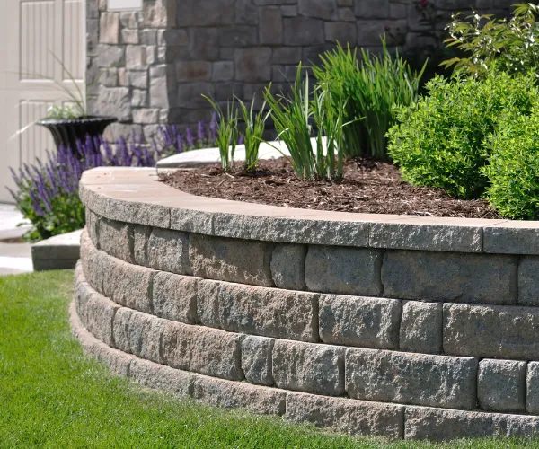 Lawn Care Solutions Retaining Wall Image