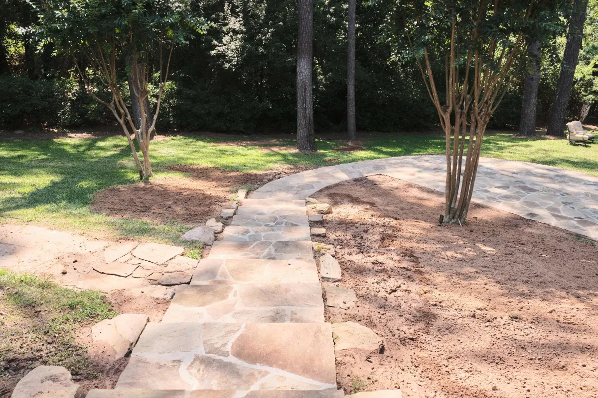lawn care solutions shreveport flagstone patio installation contractor