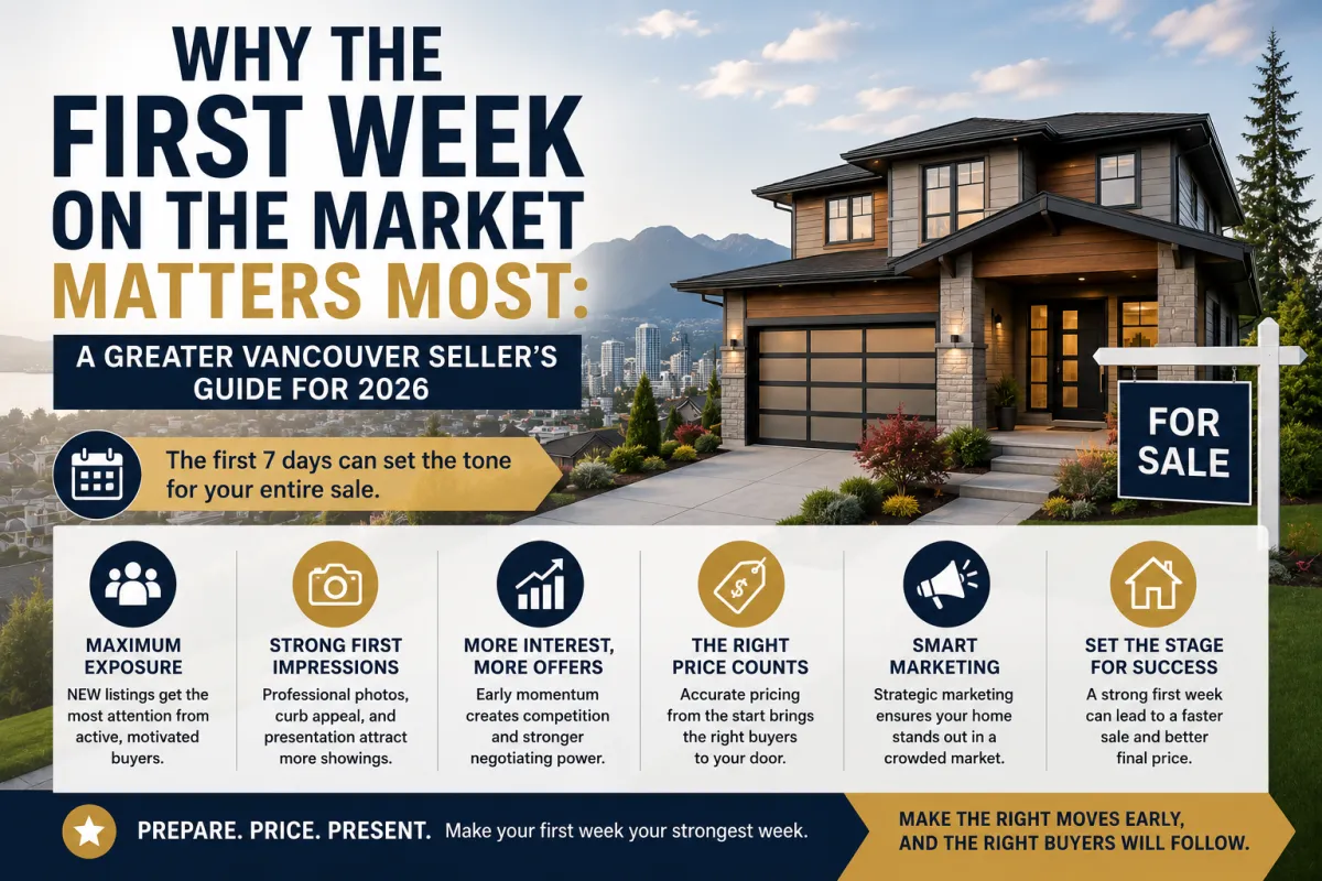 Luxury home in Greater Vancouver prepared for sale with modern curb appeal representing a successful first week on the real estate market