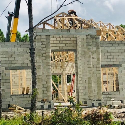 patio construction supporting stronger outdoor structures