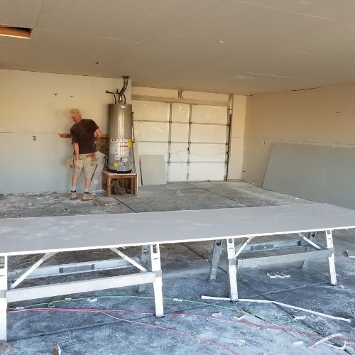 ADU Contractor redesigning garage storage areas