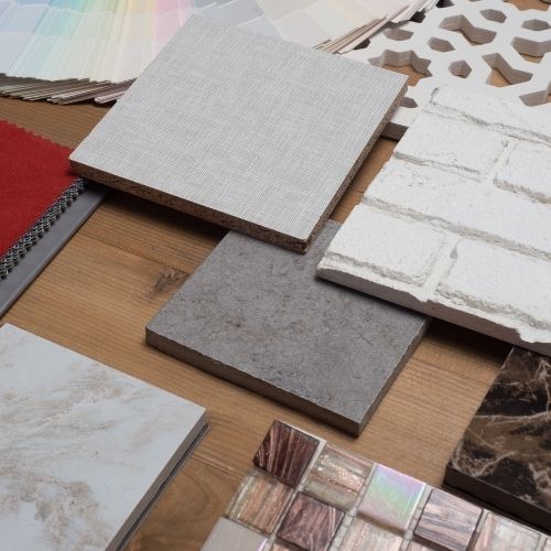 ADU Contractor selecting quality material finishes