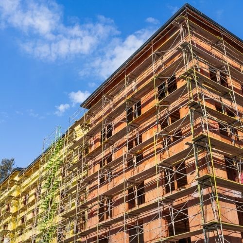 ADU Contractor upgrading exterior building areas