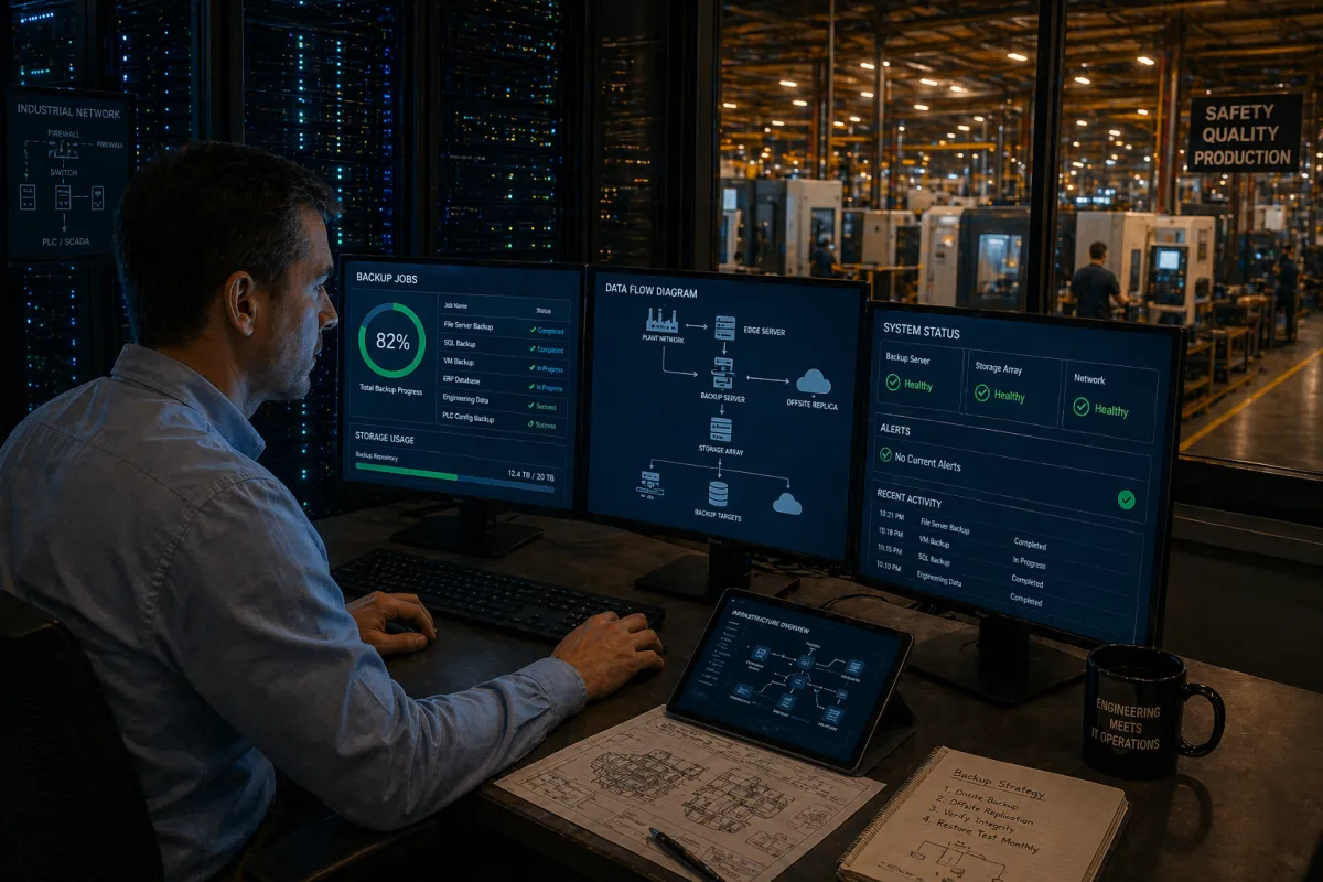 data backup manufacturing company best practices