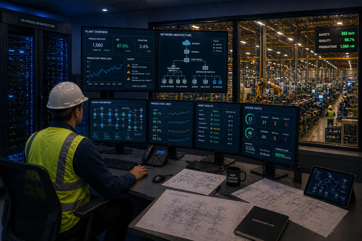 hybrid cloud manufacturing on-premise cloud