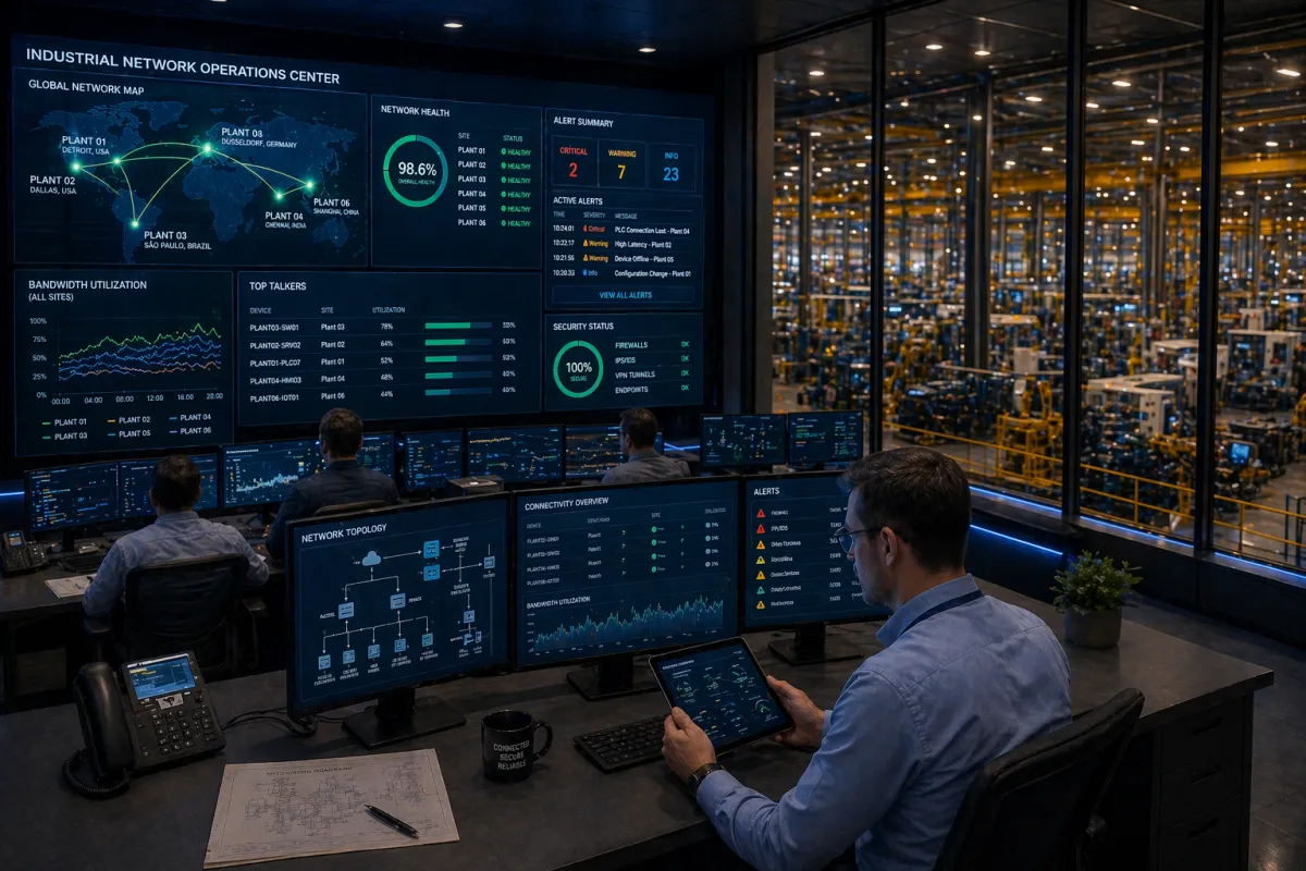 managed network services multi-site manufacturing
